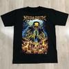 2025 Megadeth Хэви-метал РОК-ГРУППА Американский РЕТРО Короткий рукав Мужчины и Женщины Винтаж Хай-стрит Модный Бренд Ins Y2k Горячая Распродажа