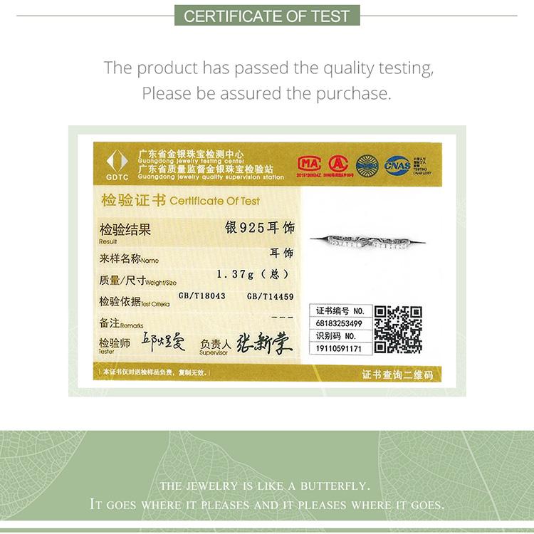 WOSTU Серьги-кольца из стерлингового серебра 925 пробы