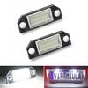 2PCS Car LED License Plate Light White Light Fit For Ford For Focus 2 C-Max LED Number Plate Lamp Bulb 12V