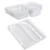 25 PCS Disposable Plastic Hinged Loaf Container Food Fruit Storage Box