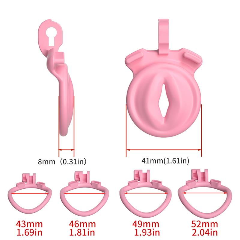 Male New Chastity with 4 Rings Cage Cock Cage Adult Sex Toy for Men Penis Urethral Lock Sissy Bondage Gay Fetish Erotic Product