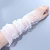 Вечеринка Жемчужной Свадьбы Шифоновые Перчатки С Длинными Пальцами Свадебные Перчатки Свадебные Аксессуары Перчатки Без Пальцев