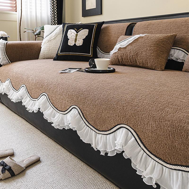 Waterproof Sofa Cover With Soft Inner Layer, Tailored Couch Cover And Stretch Sofa Slipcover For Chaise Units