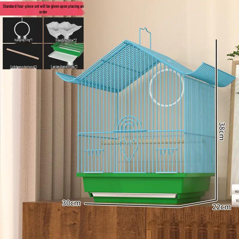 Компактная декоративная металлическая клетка для птиц для пиона, жемчужной амадины или волнистого попугайчика