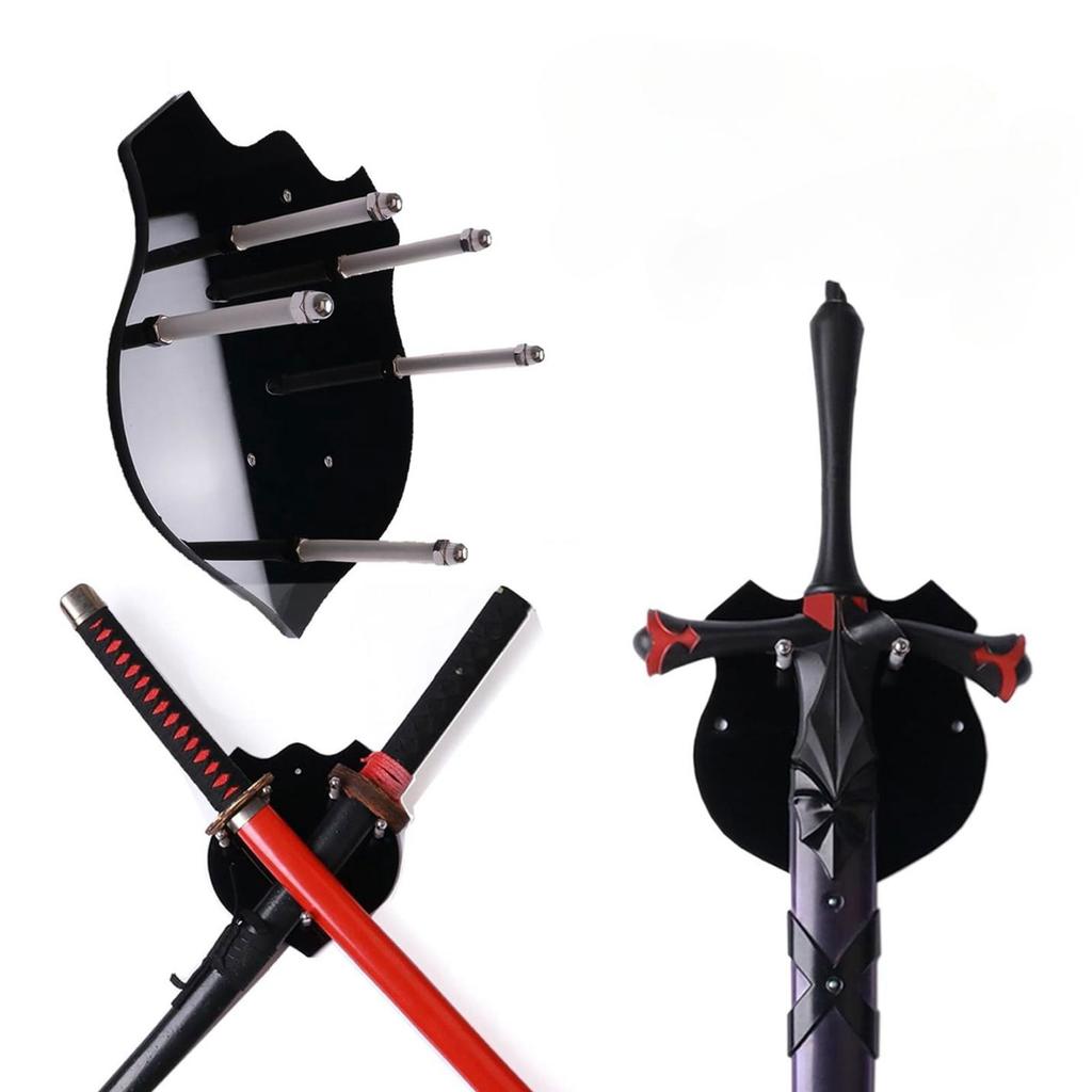 2 шт. Настенное крепление для меча Акриловая подставка-держатель для меча Стойка Вешалка Держатель для топора Многоцелевой для демонстрации Украшение