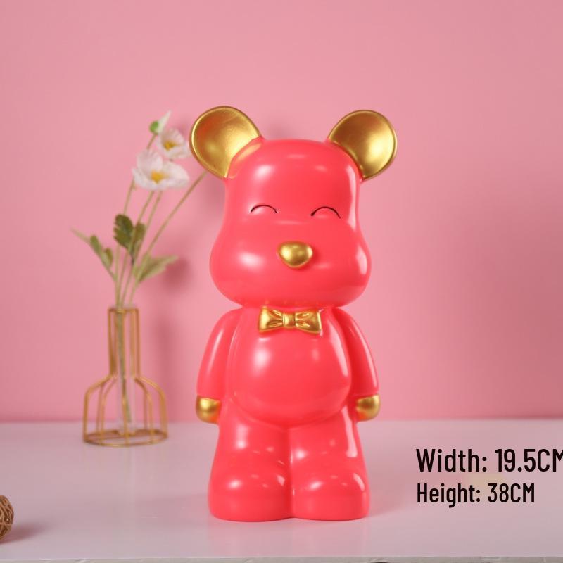 Modern Minimalist Bear Money Box: Child's Savings & Withdrawal Toy, Trendy Living Room Decor