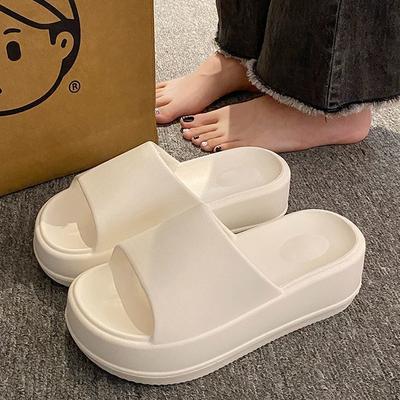 Новые летние пляжные сандалии, шлепанцы, тапочки для женщин, толстая подошва, модная повседневная обувь для отдыха на открытом воздухе из ЭВА