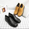 Fashion New Men Business Loafers Casual Comfortable Fashionable Square Toe Leather Shoes High-end Business Office Shoes 38-46 Men Shoes