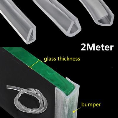 U-образная резиновая защитная лента для кромок, уплотнительная лента для душевых дверей, защитная лента для стекла, окантовочная лента для кромок
