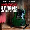 GATOR Frameworks Folding Guitar Compatible ROK-IT RI-GTRAU A-Type Stand, 3-Width
