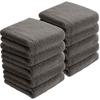 AYO Face Set of Carbon 34 X Highly Solid Low Gift Hotel-Quality Towels, 10, Gray, Fluffy, 100% Cotton, 80cm, Absorbent, Durable, Color, Shedding,