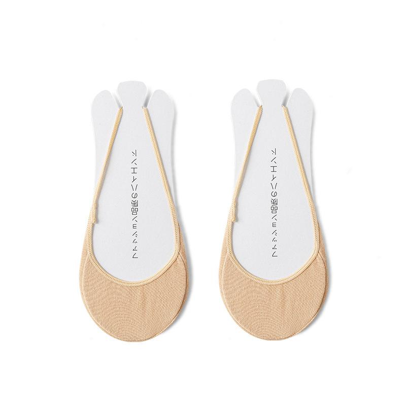 Summer Thin Half Palm Shallow Solid Colour Garter Invisible Socks Do Not Fall Off The Heel Cotton Boat Socks