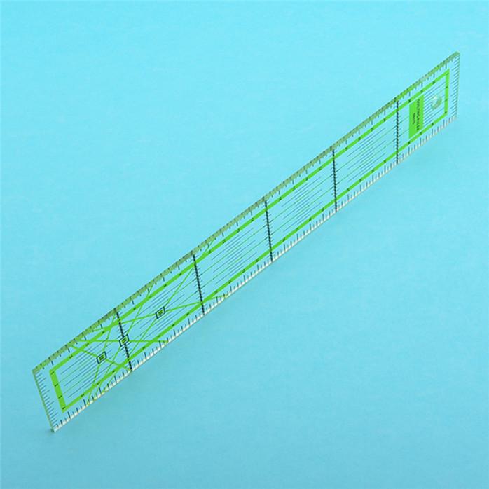 Прозрачная линейка для квилтинга, портновская швейная линейка, направляющая для резки, измерительные инструменты для шитья, квилтинга и DIY поделок