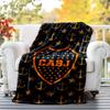 CABJ Flannel Blanket Soft All-Season Throw, Design for Camping, Car Travel, Hiking Sofa, Bed, Office Perfect Gift for Parties