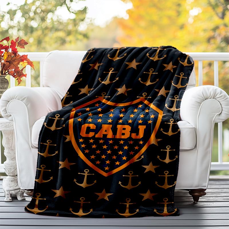 CABJ Flannel Blanket Soft All-Season Throw, Design for Camping, Car Travel, Hiking Sofa, Bed, Office Perfect Gift for Parties