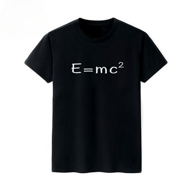 Новая футболка с принтом E=MC2 Relativity Graphic Футболка с коротким рукавом для мужчин и женщин Высококачественная уличная одежда Harajuku