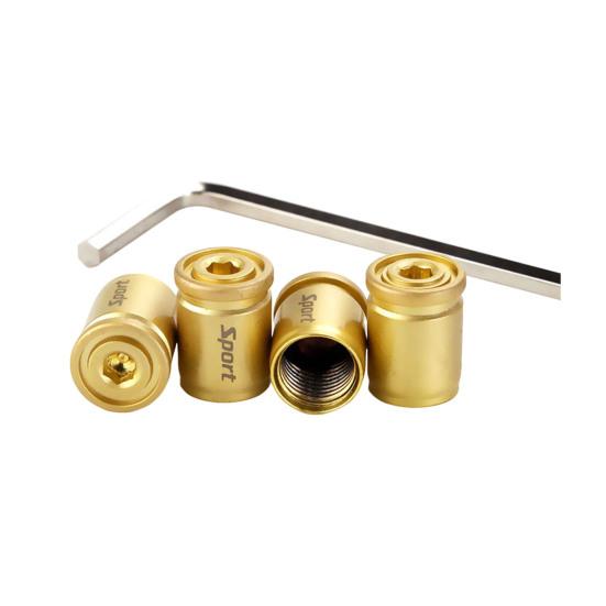 4 шт. блокирующие колпачки для стержней клапанов автомобильных шин, противоугонные крышки для стержней клапанов колес с резиновым уплотнением, универсальные чехлы для воздушных стержней шин