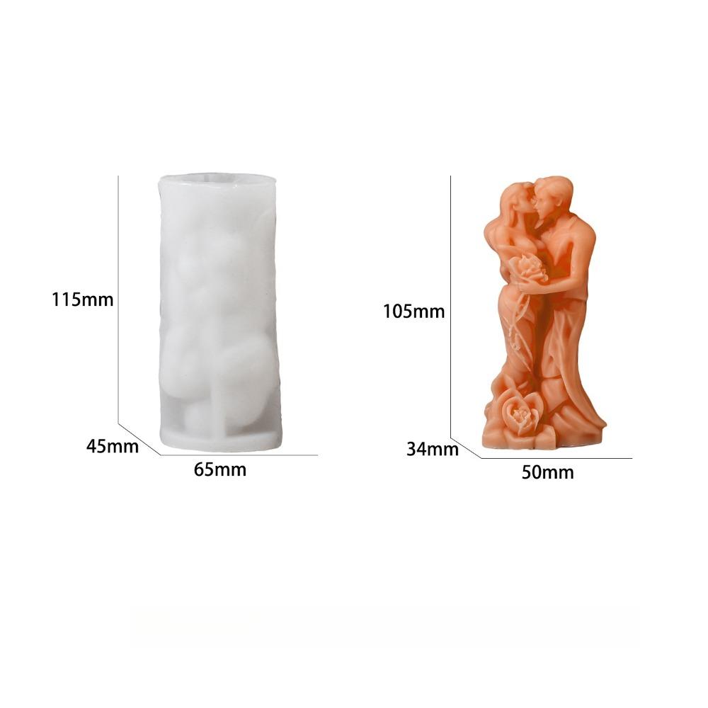 3D DIY Скульптуры Поцелуя Пары Силиконовые Формы Для Шоколадного Торта Новая Форма Для Свечи Домашний Декор