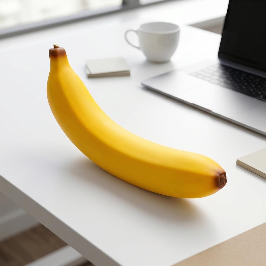 48cm Large Soft Squeeze Banana Toy Jumbo Size Fruit Shape Stress Relief Squishy Slow Rising Foam Sensory Toy for Kids and Adults
