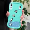 Милый мультяшный дайвер панда мягкий чехол для телефона Samsung Galaxy A52 A73 A12 S24 Ultra 5G S23 S22 S21 S20 FE Wave Edge противоударный защитный резиновый чехол