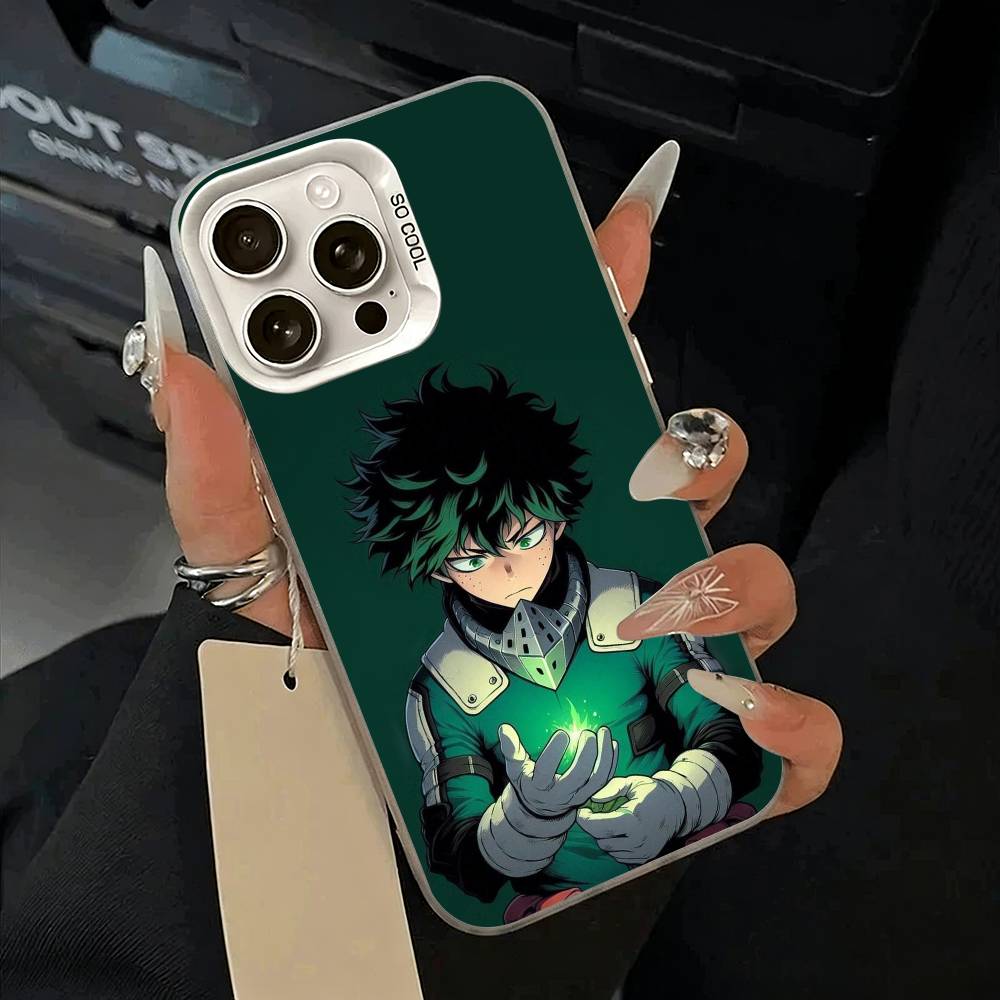 Чехол для телефона Shonen Anime -Моя геройская академия- Для iPhone 17 Air 16 15 14 13 12 11 Pro Max Белый Серебристый Жесткий Чехол