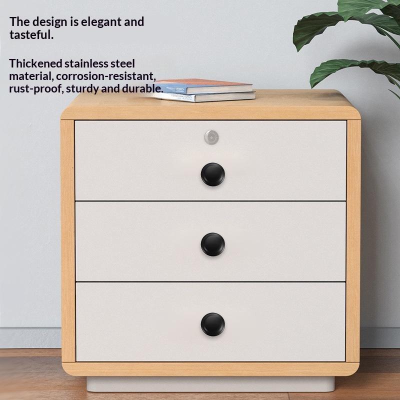 Нержавеющая сталь Ручки для шкафа Одиночное отверстие Ручка Комод Ручки-тяжки 23 мм - 30 мм С винтом Ручки для ящика Фурнитура Аксессуар