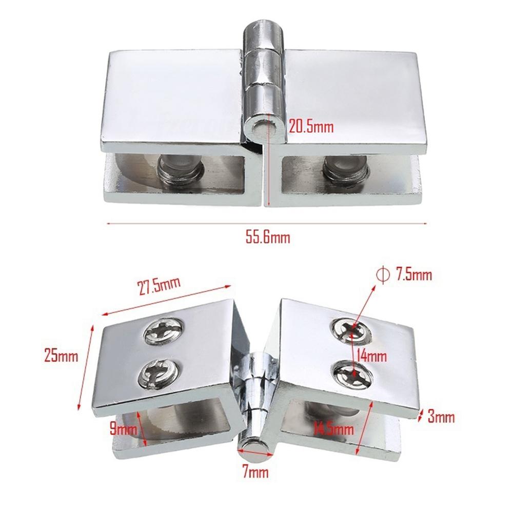 Board Hardware for Wine Cabinet Glass Fixing Clip Cupboard Clamp Glass Door Hinge Door Hinges