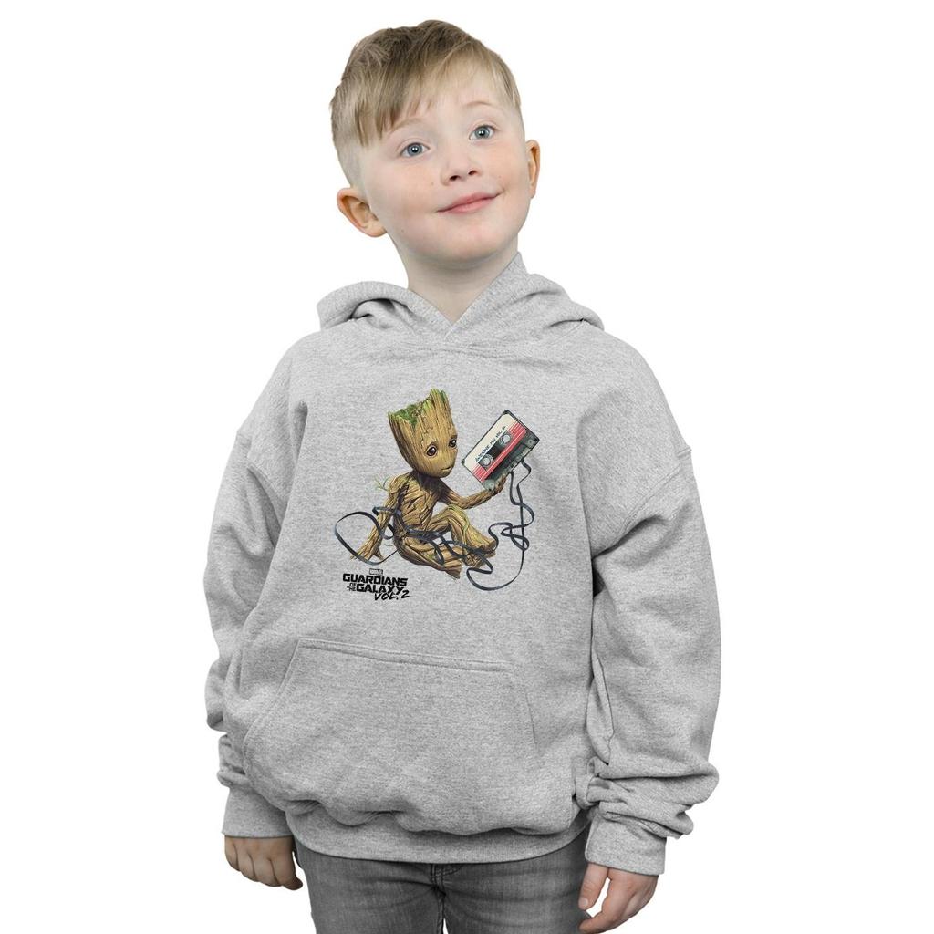 Marvel Boys Guardians Of The Galaxy Groot Tape Hoodie