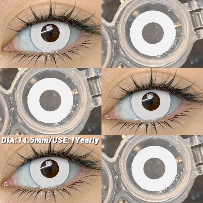 COD EYESHARE RAVEN BLACK Косплей Контактные Линзы Кроваво-красные Хэллоуин Макияж Глаз Линза Белые/Черные Сумасшедшие Косплей Мягкие Линзы