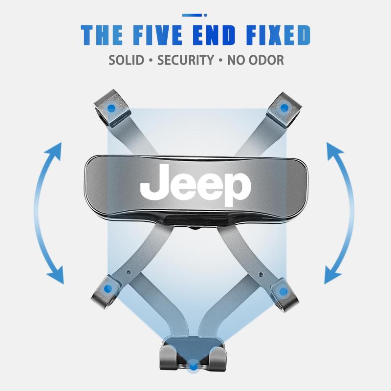 Cup Holders Car Phone Holder Air Vent Clip Mount Stand Accessories For Jeep Wrangler JL JK Renegade Grand Compass Gladiator Cher