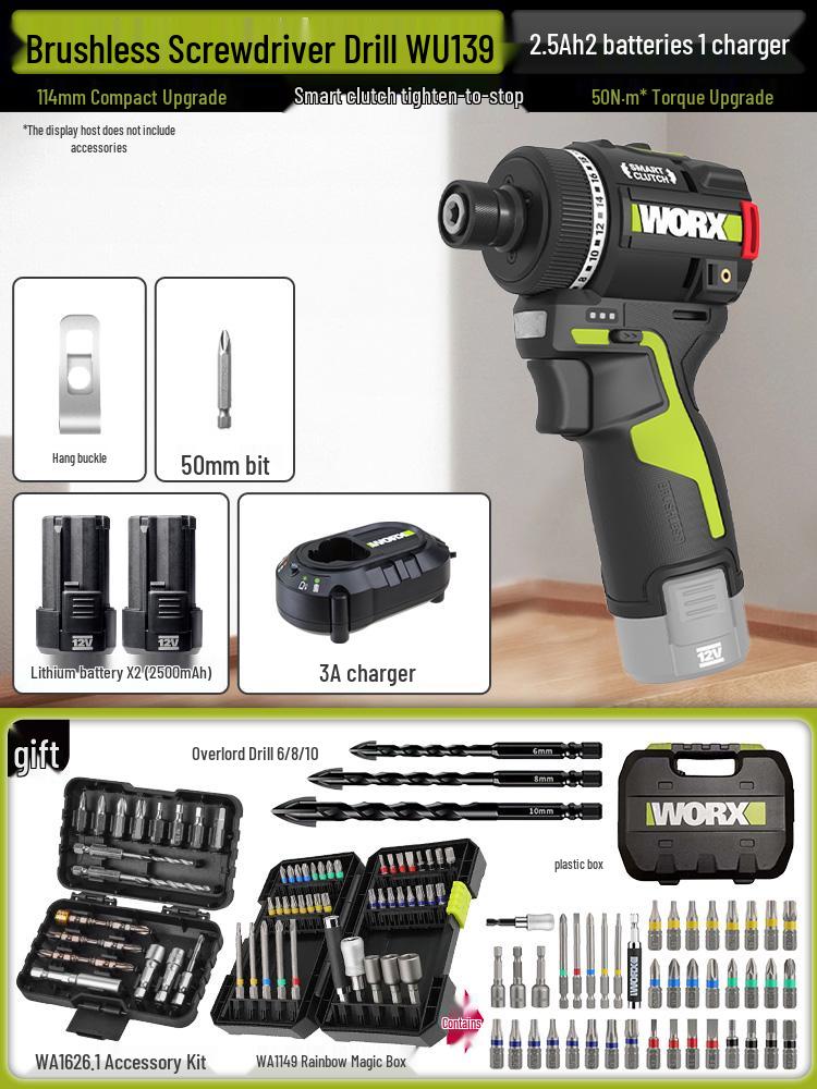 Wickes WU139 Аккумуляторная Умная Отвертка-Дрель с Литиевой Батареей