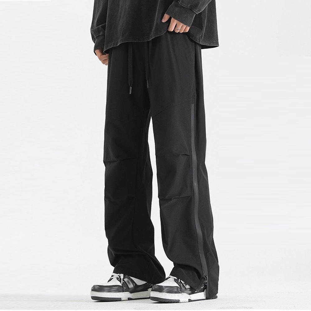 Мужские брюки Y2K Sumer, повседневные мешковатые брюки-карго на молнии, спортивные штаны, брюки для бега для мужчин, прямые брюки, технологичная одежда, корейская одежда