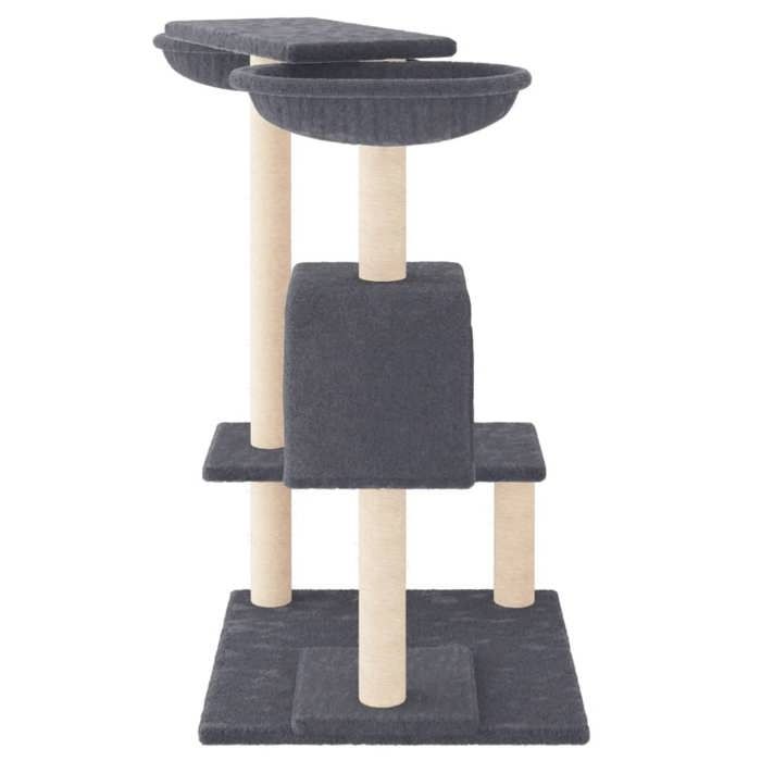 Maison Exclusive - Arbre à chat avec griffoirs gris foncé 82 cm
