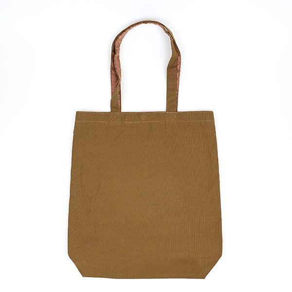 Snoopy Sagara Canvas Square Tote Mocha Bag Sub Bag