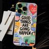 Чехол для телефона Good Thing Happened для iPhone 16promax - мягкий силиконовый противоударный защитный чехол для линз Graffiti на iPhone 16/15/14/13/12/11/Xs/Pro/Plus