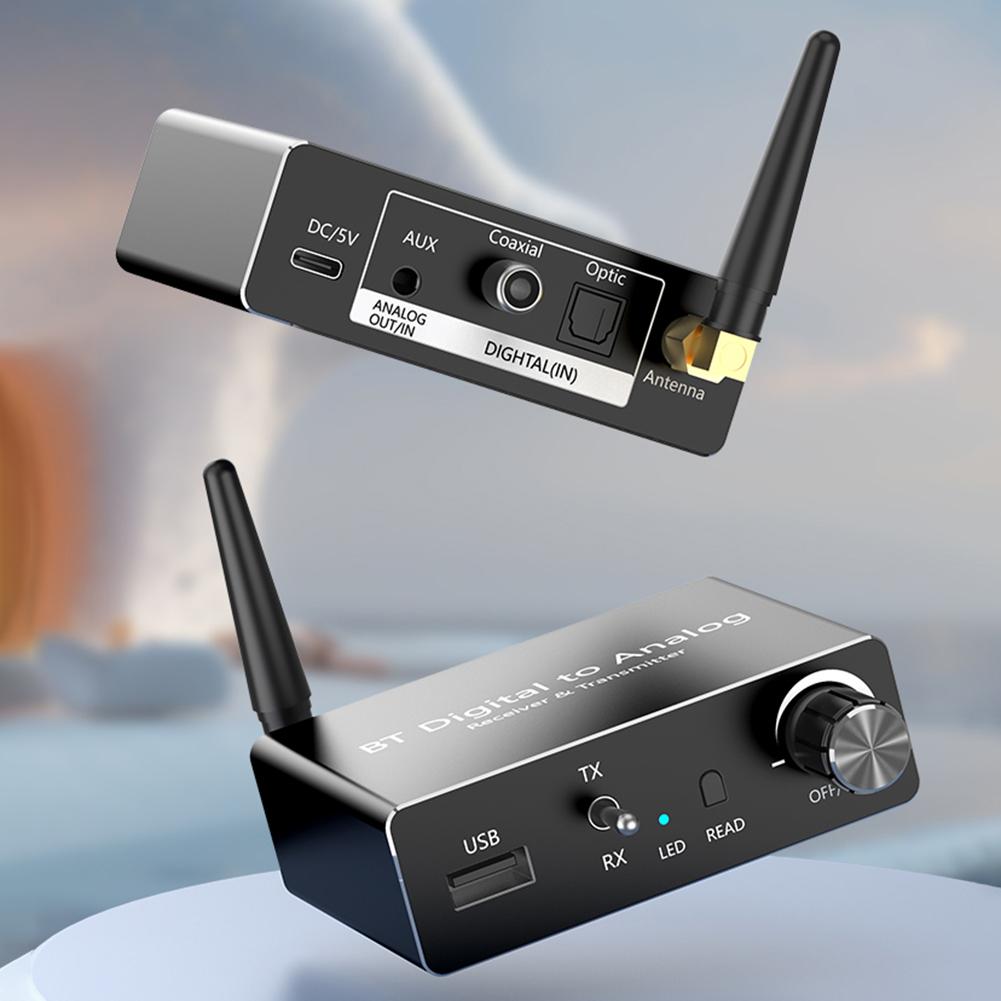 BT 5.3 Приемник Передатчик Цифро-Аналоговый Преобразователь Цифровой SPDIF Оптический Аналоговый L/R RCA Преобразователь для Усилителя ТВ Домашний Кинотеатр