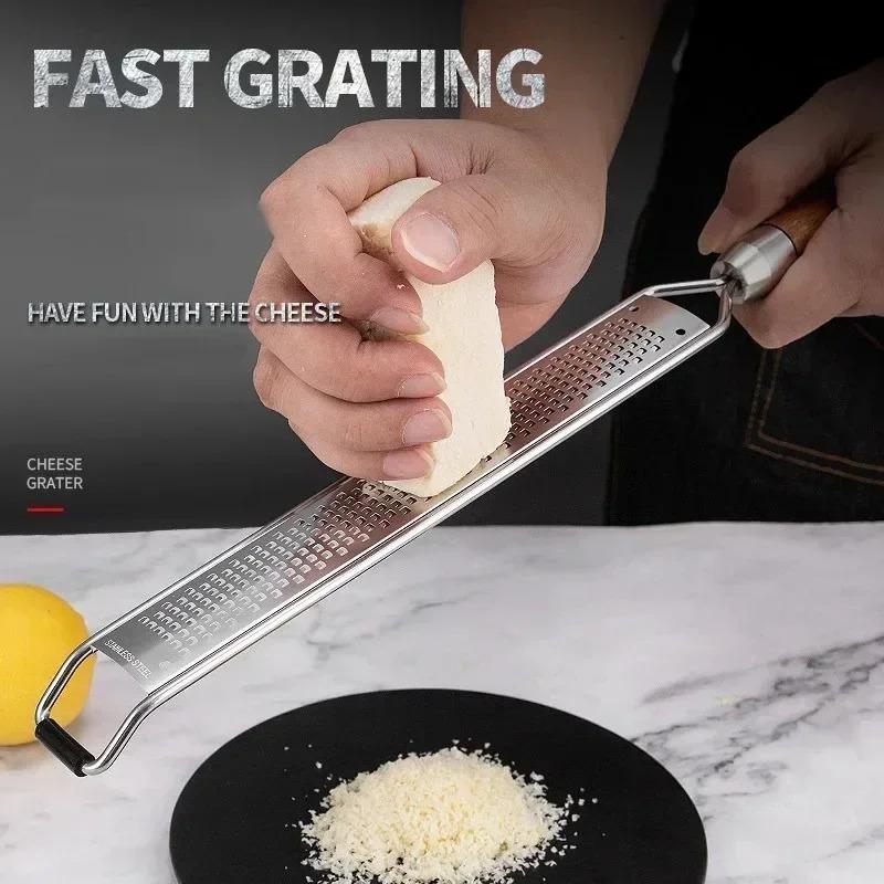 Lemon Zester Grater Stainless Steel Butter Grater Heavy Duty Kitchen Tool for Cheese,Ginger,Garlic,Chocolate,Vegetables Fruits 1