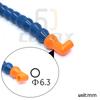 1/8" Round Nozzle Lathe Cooling Tube Plastic Flexible Water Oil Coolant Pipes Hoses Cooling Pipe with Valve Switch for CNC
