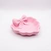Heart-Shaped 3D Printed Jewelry Tray With Pink Bow, Elegant Decor For Table, Sink & Office Desk, Perfect For Jewelry Storage