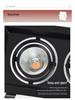 LED Double/Triple-Head Square Downlight: Recessed Aluminum Gimbal Light, COB Spotlight for Commercial Use