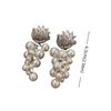 Elegant Grape Shape Earrings Sweet Pearl Beaded Earrings Creative Pear Drop Earrings  Women