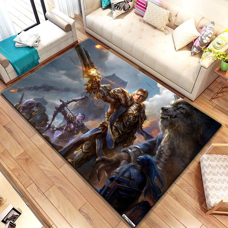 Игровой ковер World of Warcraft для гостиной, коврики для кемпинга, странные вещи, коврик для пикника, противоскользящий коврик для киберспорта, коврик для йоги, подарок для фанатов