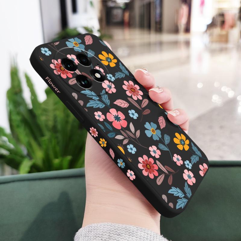 Чехол для телефона с цветком Flowerstalk Flower для Oneplus 15 15R 13 13R 12 12R 11 10 10T 9R 9RT 9 8T 8 7T Pro Жидкий силиконовый чехол