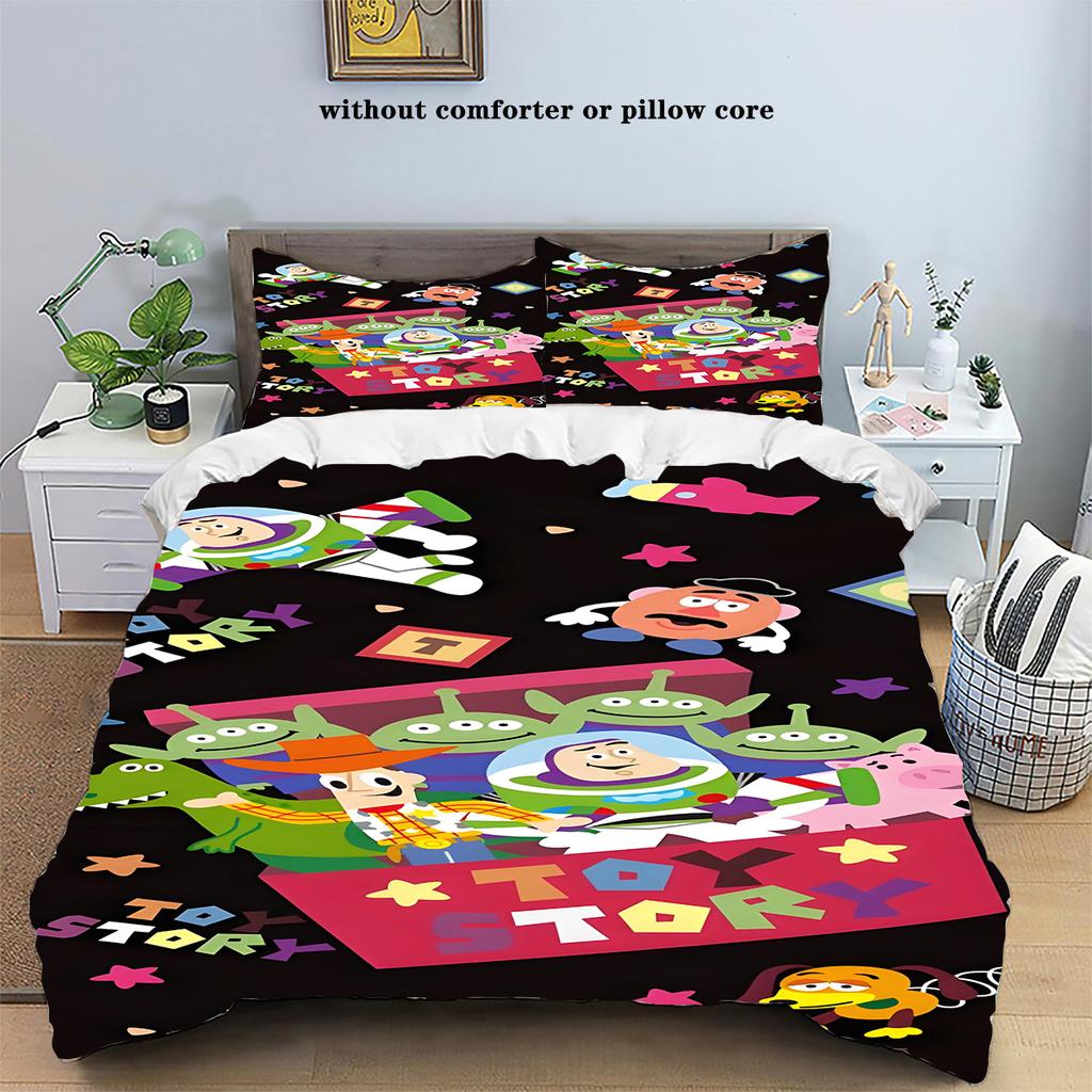 Новый дизайн Постельные комплекты История игрушек Базз Лайтер Вуди Пододеяльник Покрывало на кровать Пододеяльник Наволочка Комплекты из 2-3 предметов