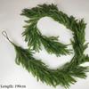 Artificial Norfolk Pine Garland-Greenery Wreath,  Plastic Hanging Decor for Table, Mantel, Wall, Indoor & Outdoor Christmas Deco