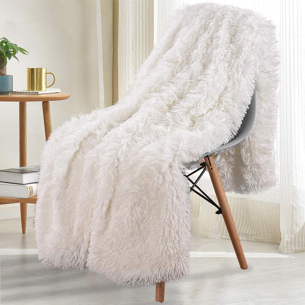 Double Layer Plush Warm Winter Throw Blanket Home Bedspread On the Bed Plaid Chair Towel Sofa Cover Lamb Bed Blankets and Throws