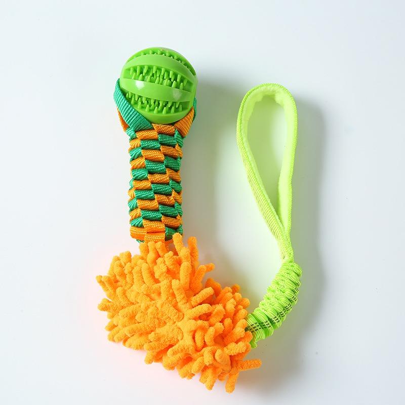 Plush Polyester Molar Toy Ball Interactive Dog Toy For Large Dogs
