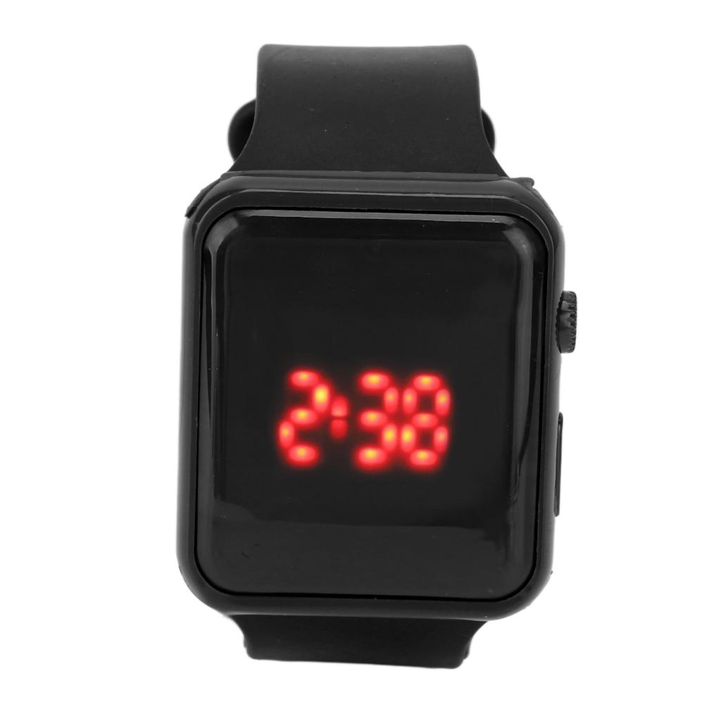 Спортивные часы со светодиодным экраном, квадратная форма, дизайн с подсветкой, цифровые детские часы для активного отдыха