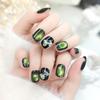 24PCS Cat Eye Press On Nails Short Artficial Nails Reusable Acrylic Nails  DIY Manicure Art