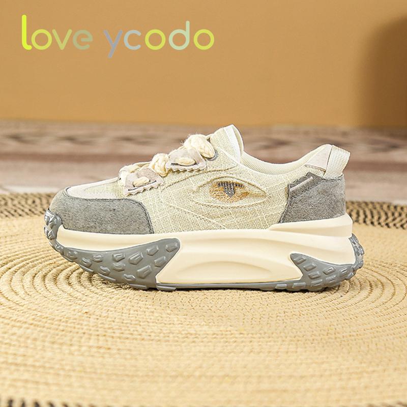 Women and Girls Students Spring and Fall Fashion Casual Platform Raised Comfortable Sneakers